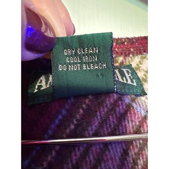 American Eagle Outfitters Vest Vintage Plaid Wool Blend Made in Italy  Size Med - Picture 8 of 9